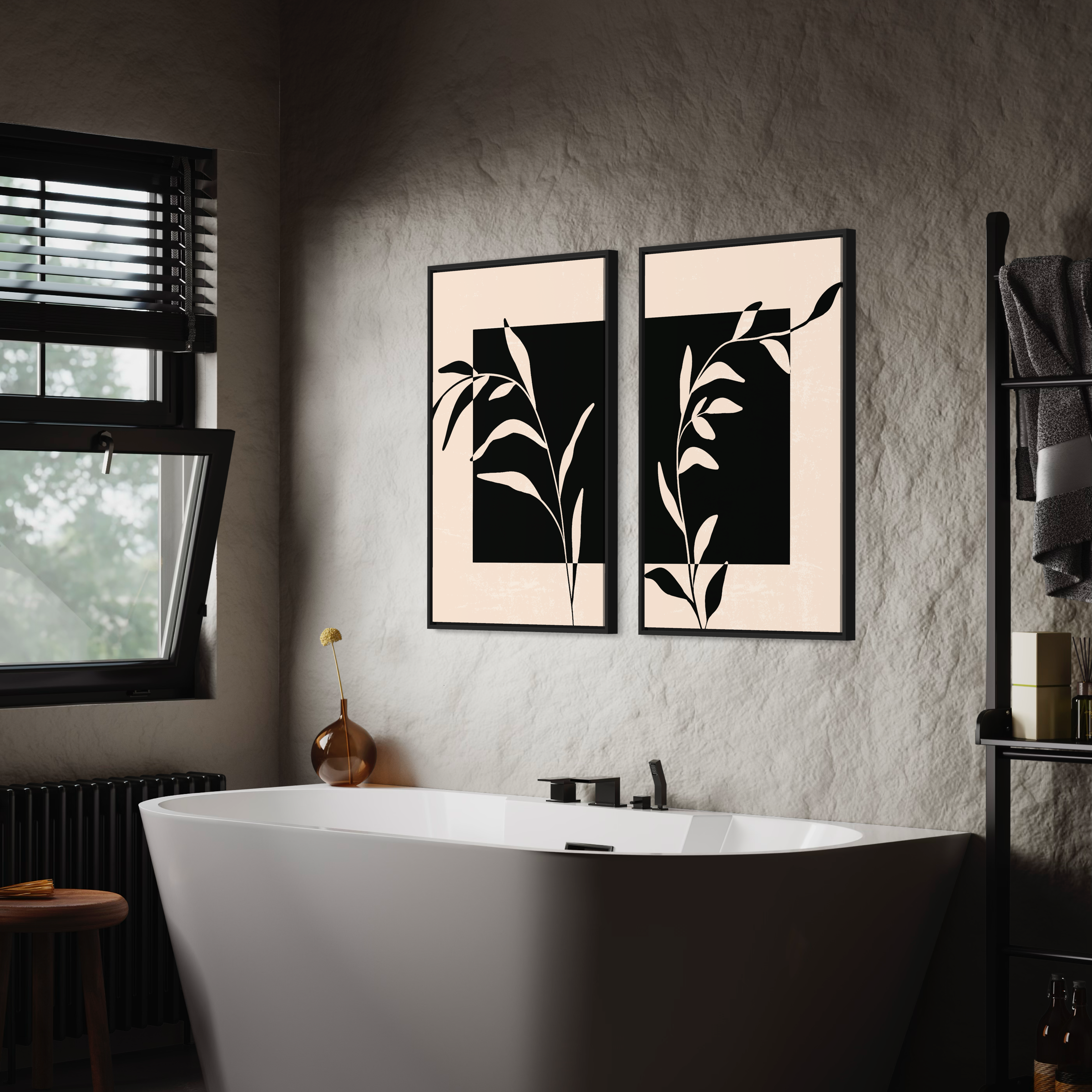 Botanic duo, Set of 2 frames