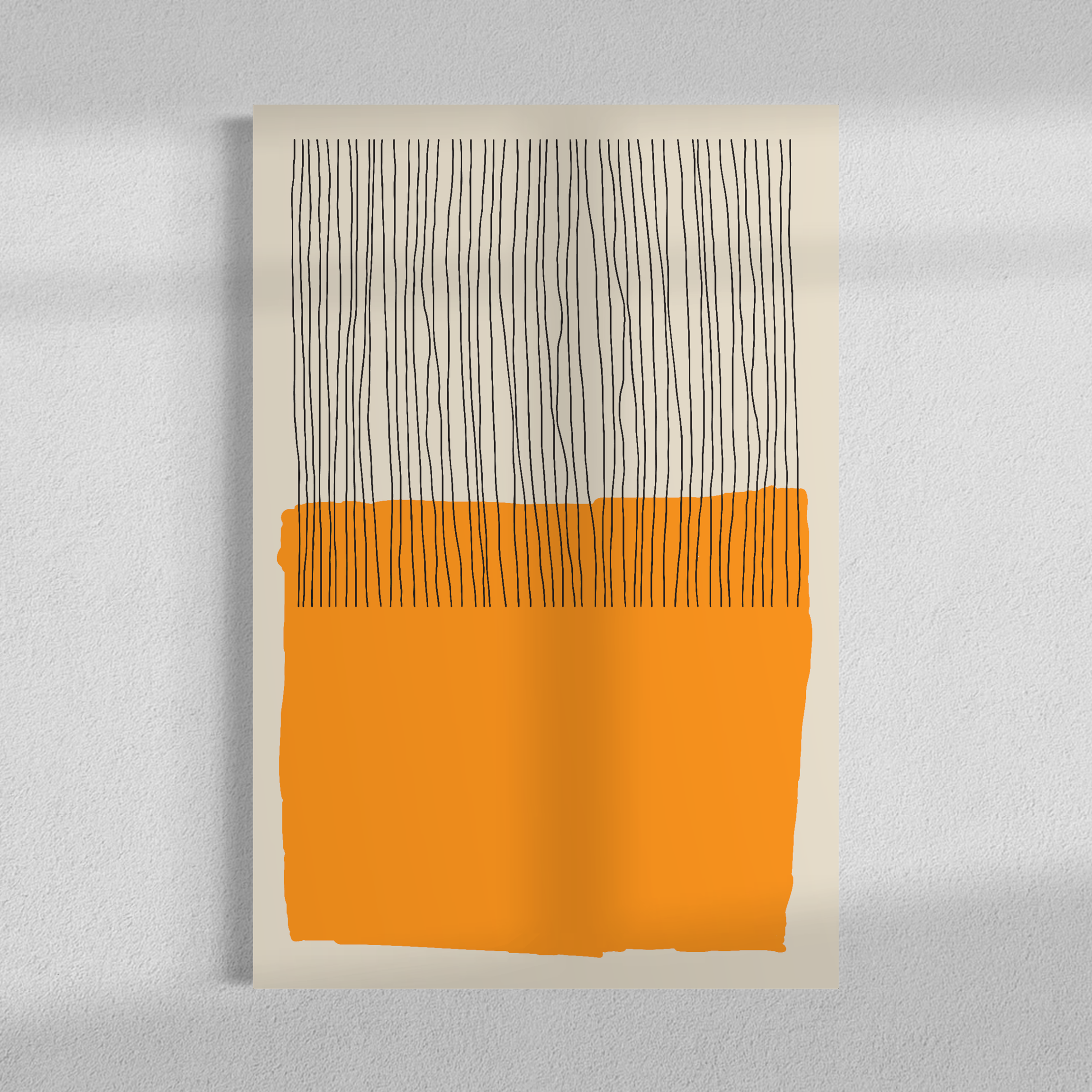 Orange & Abstract lines