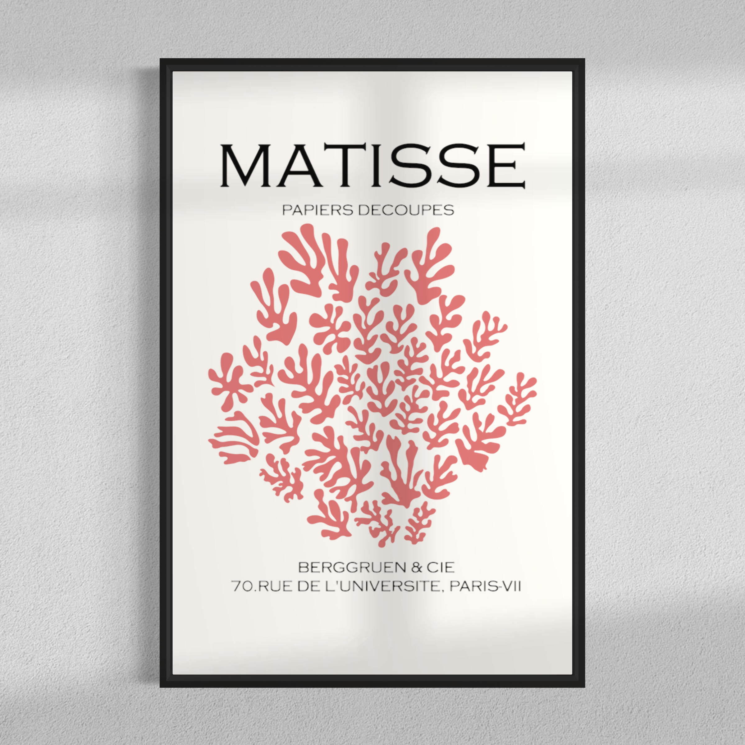 Rosé papiers découpés, Matisse