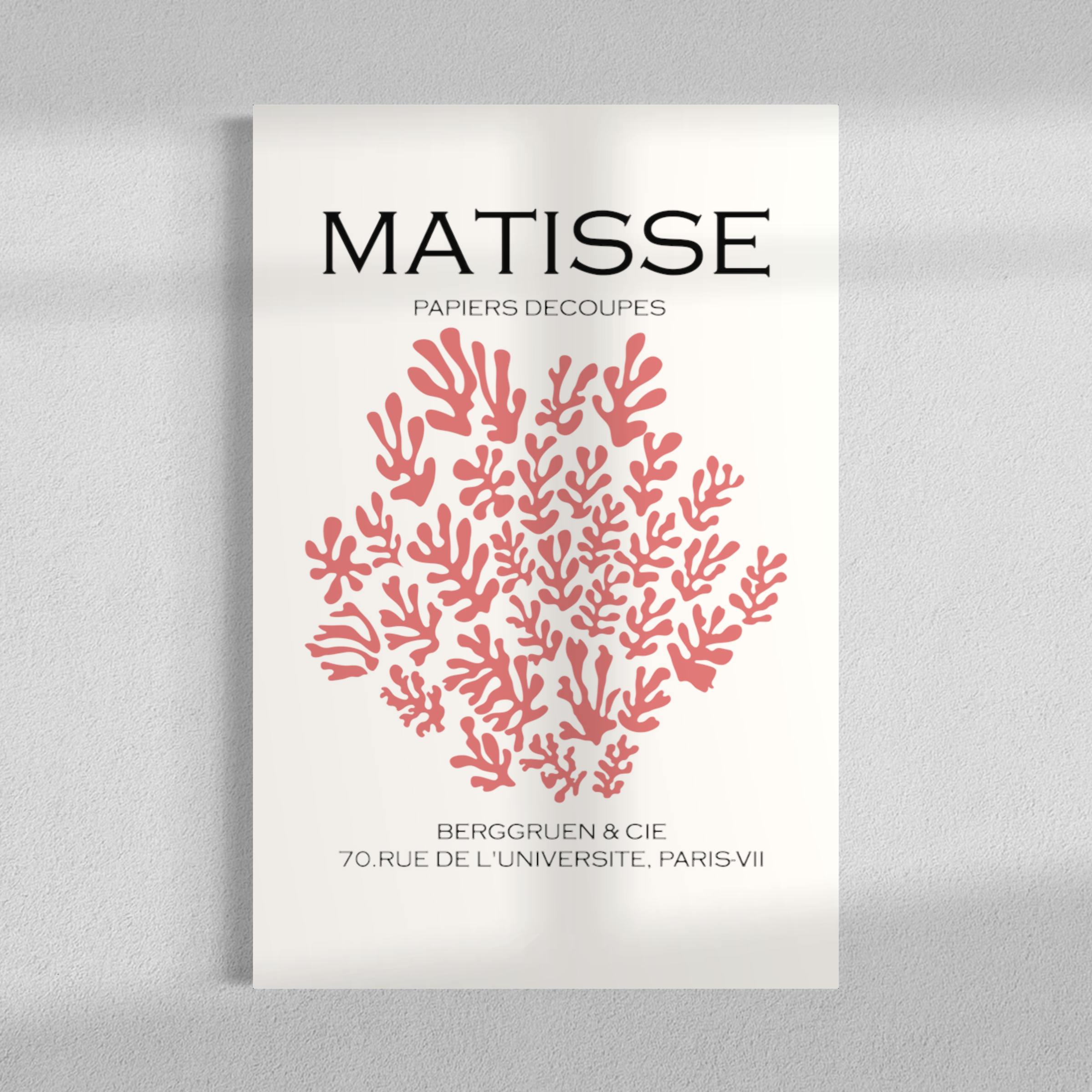 Rosé papiers découpés, Matisse