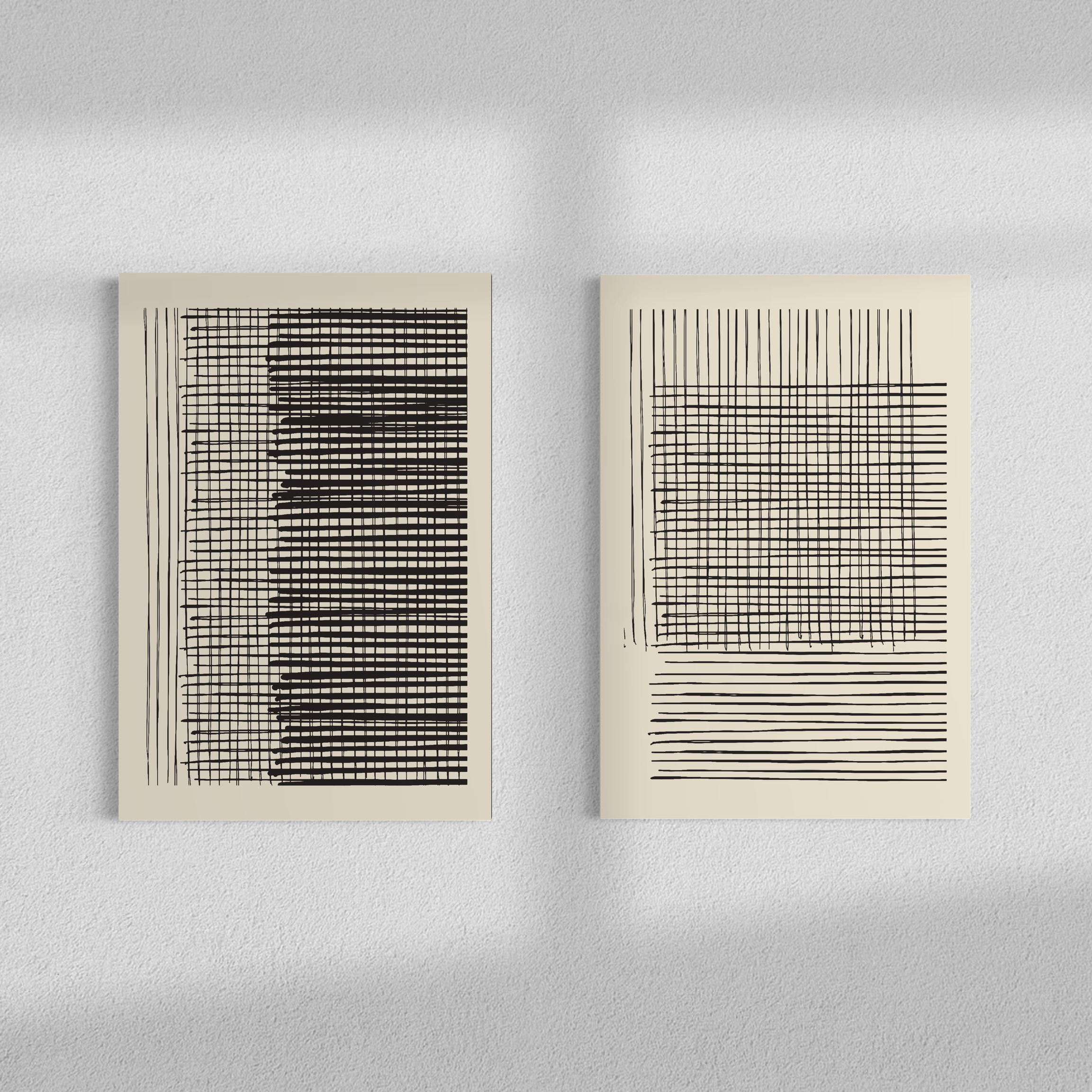 Vertical lines duo, Set of 2 frames