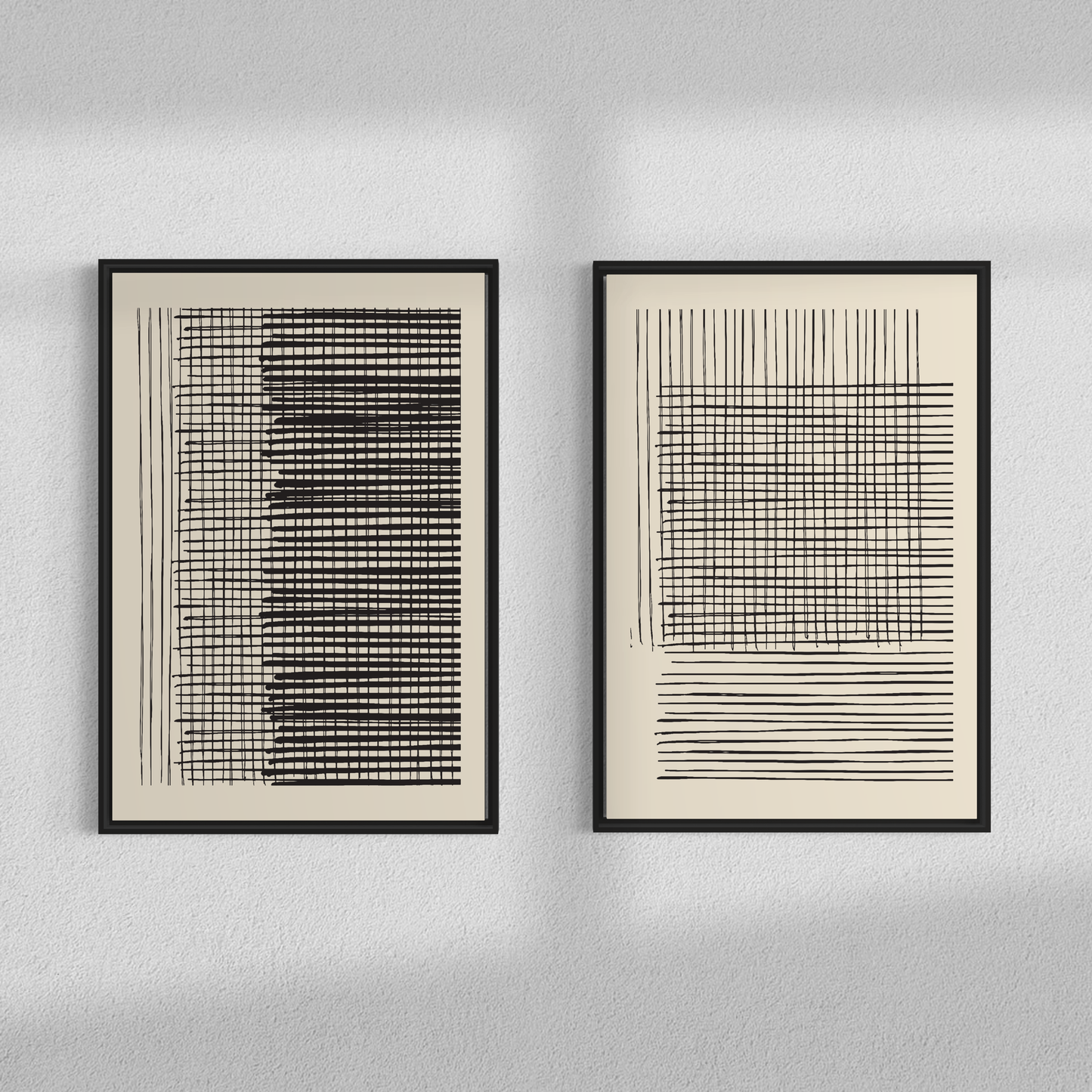 Vertical lines duo, Set of 2 frames