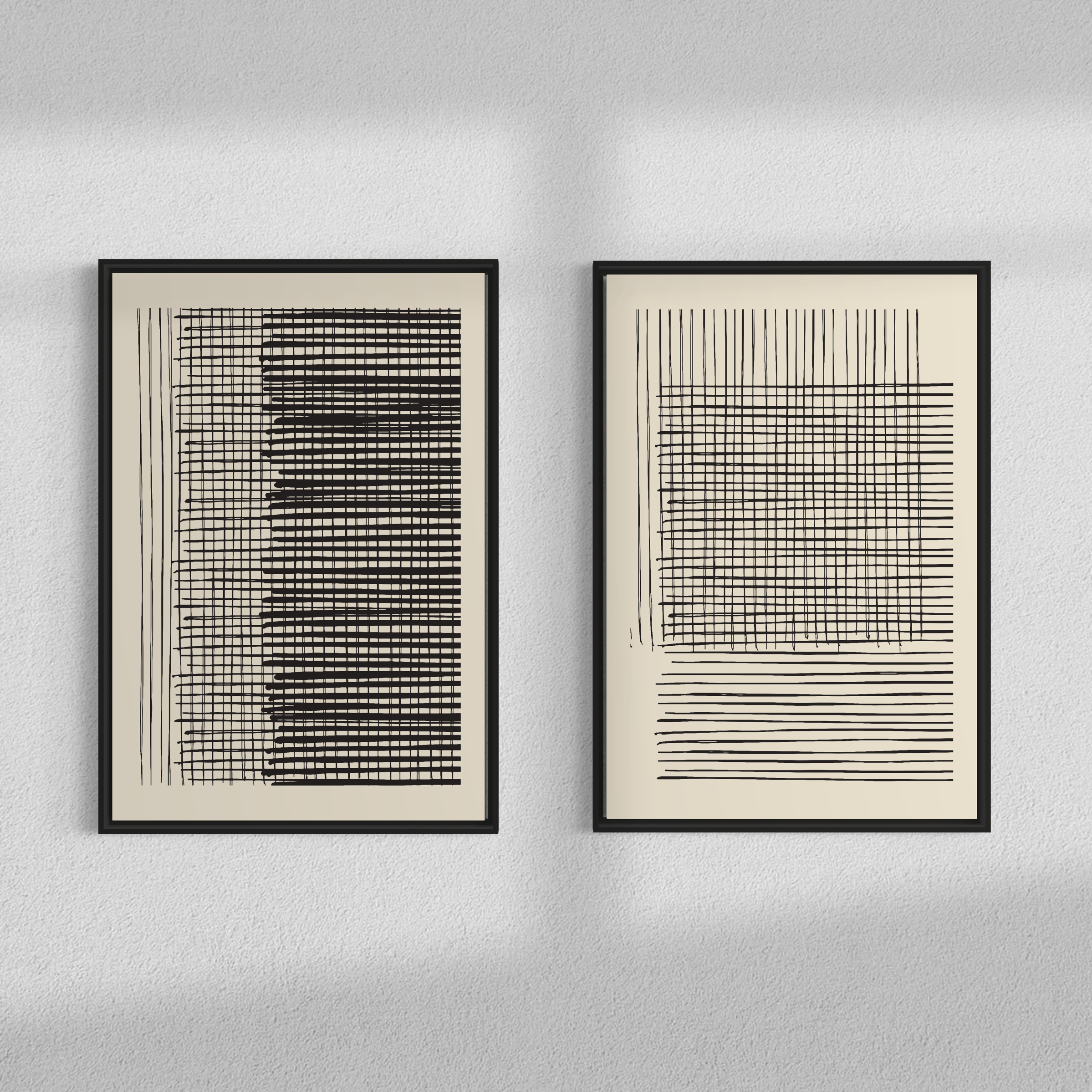 Vertical lines duo, Set of 2 frames