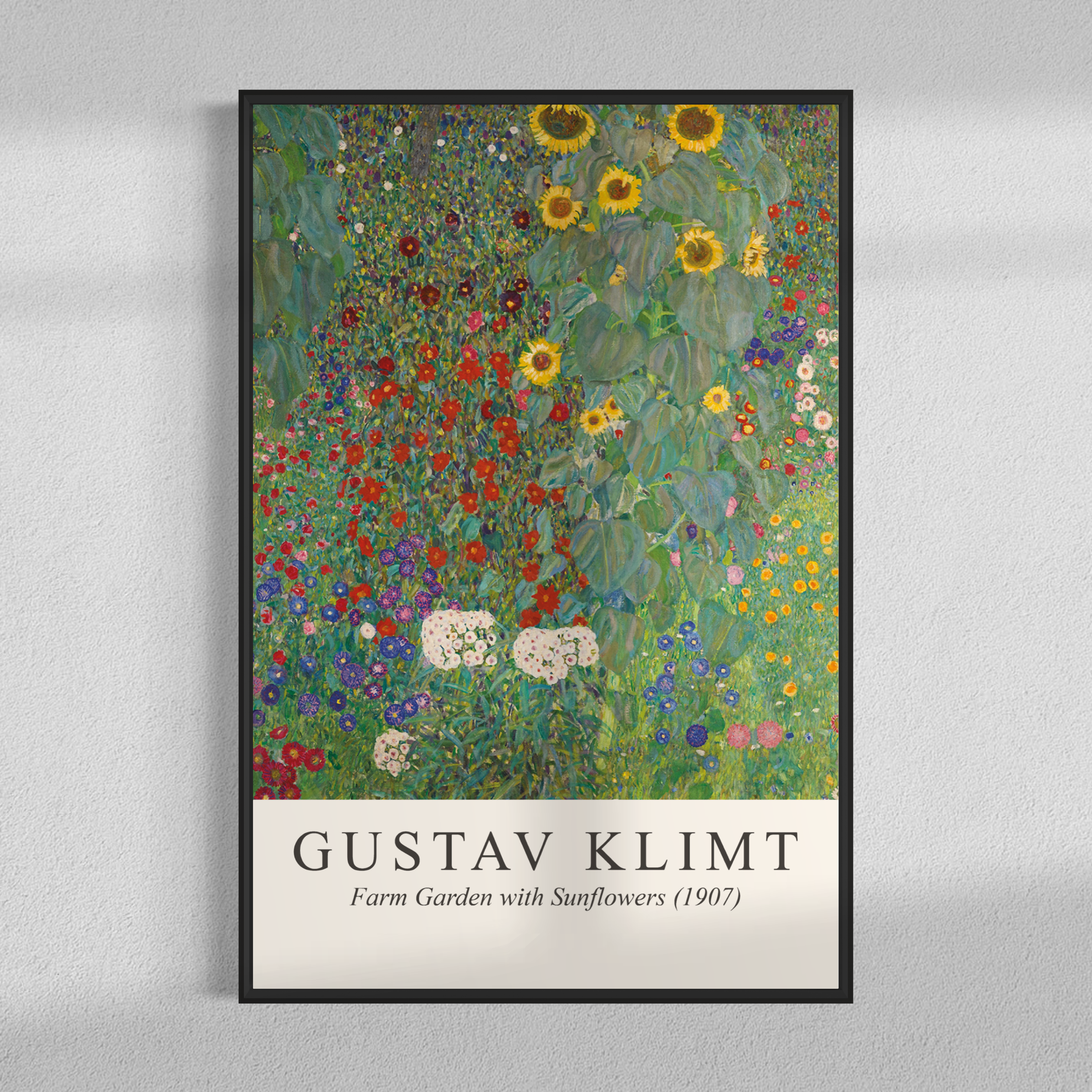 Farm garden with sunflowers