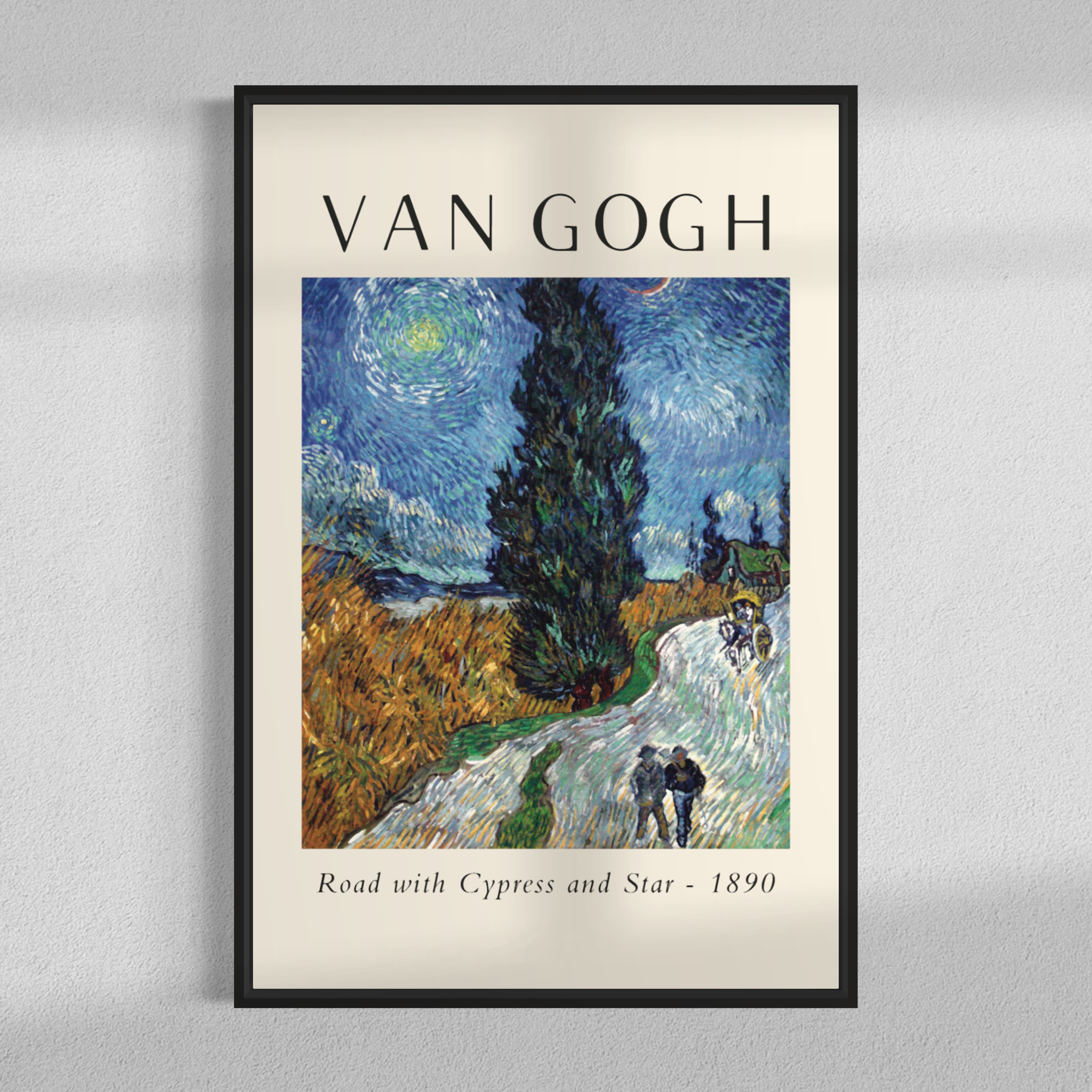 Road with Cypress and Star