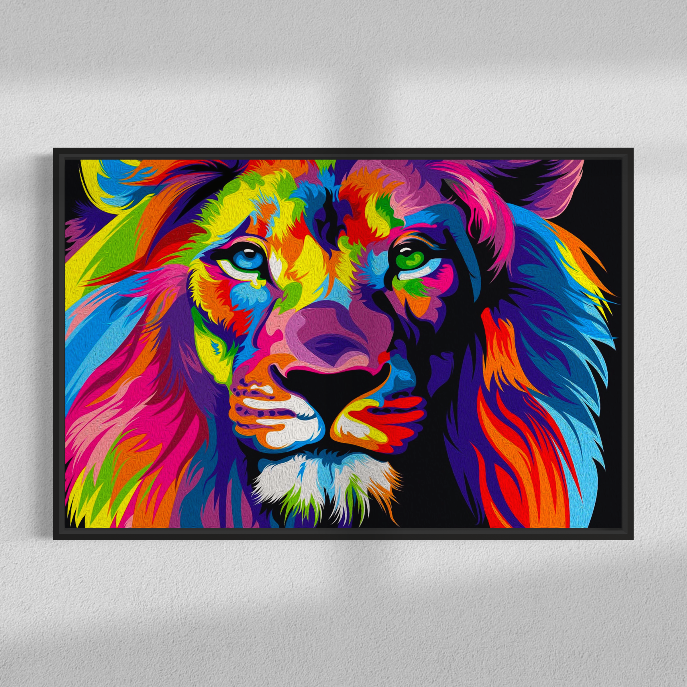Colourful Rainbow Lion