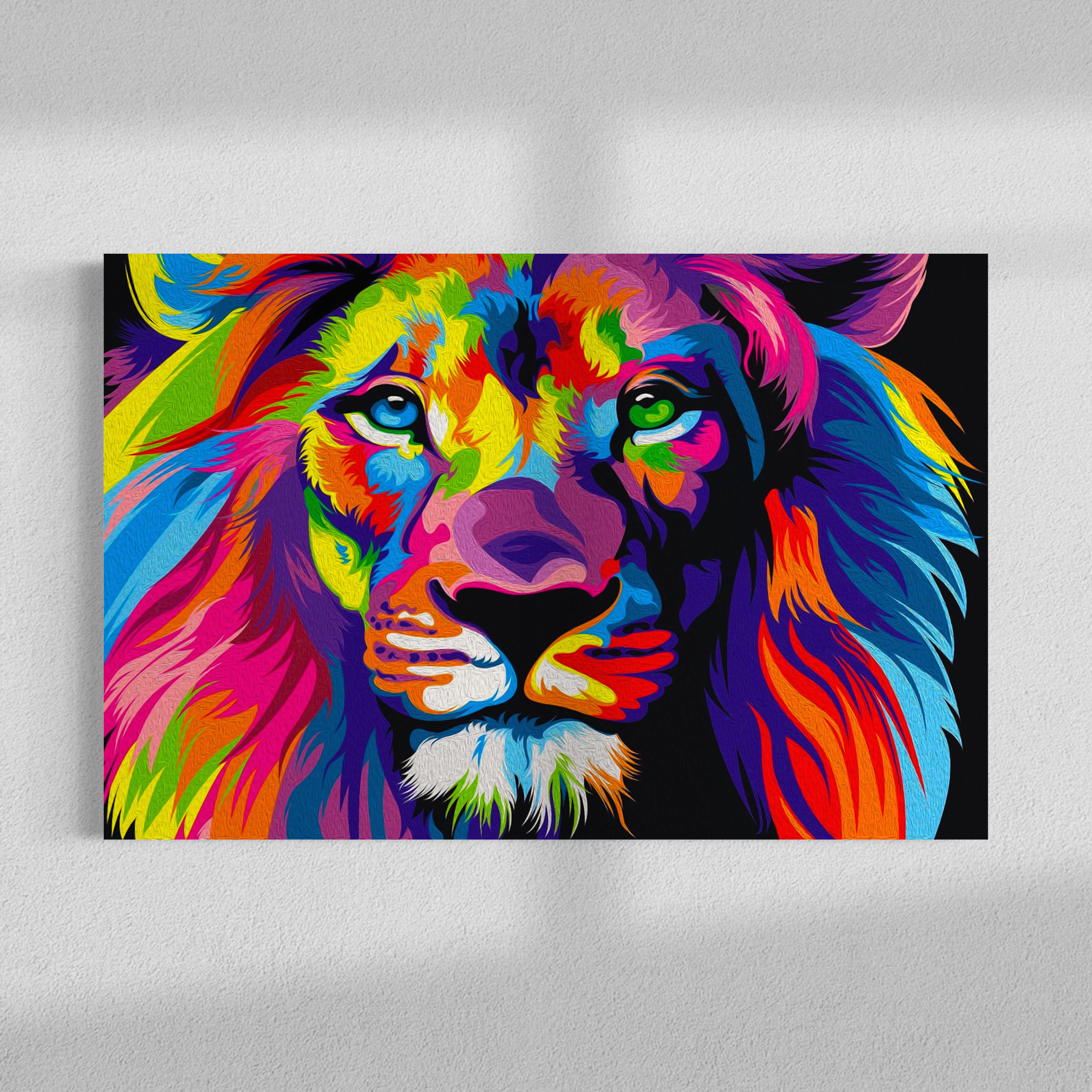 Colourful Rainbow Lion