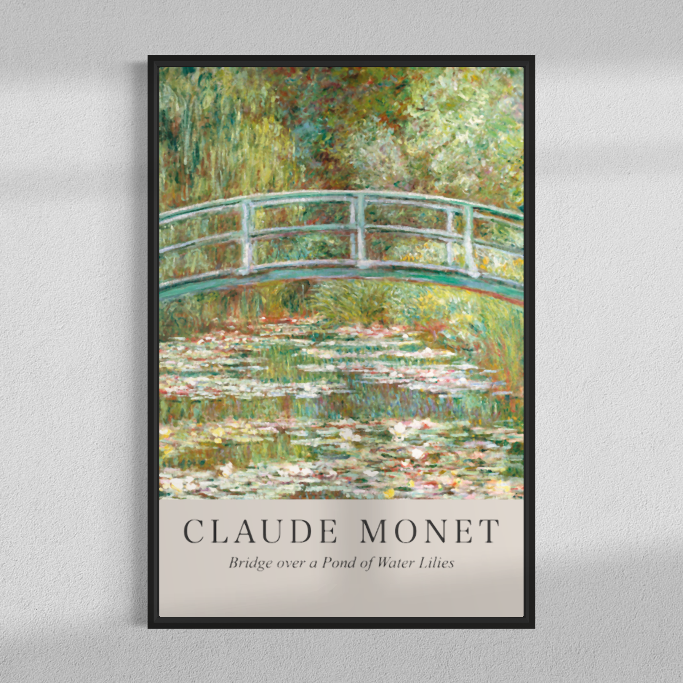 Bridge over a Pond of Water Lilies