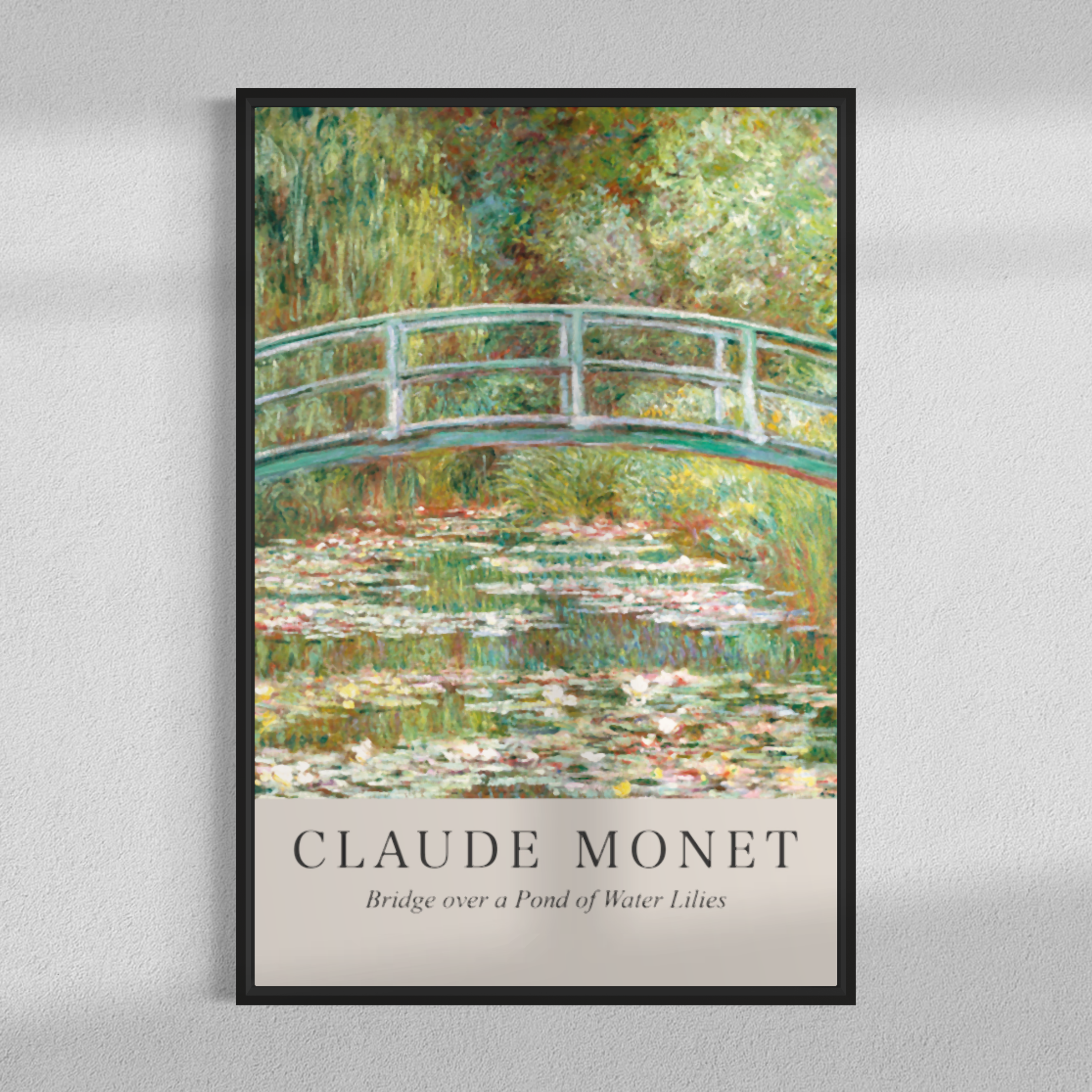 Bridge over a Pond of Water Lilies