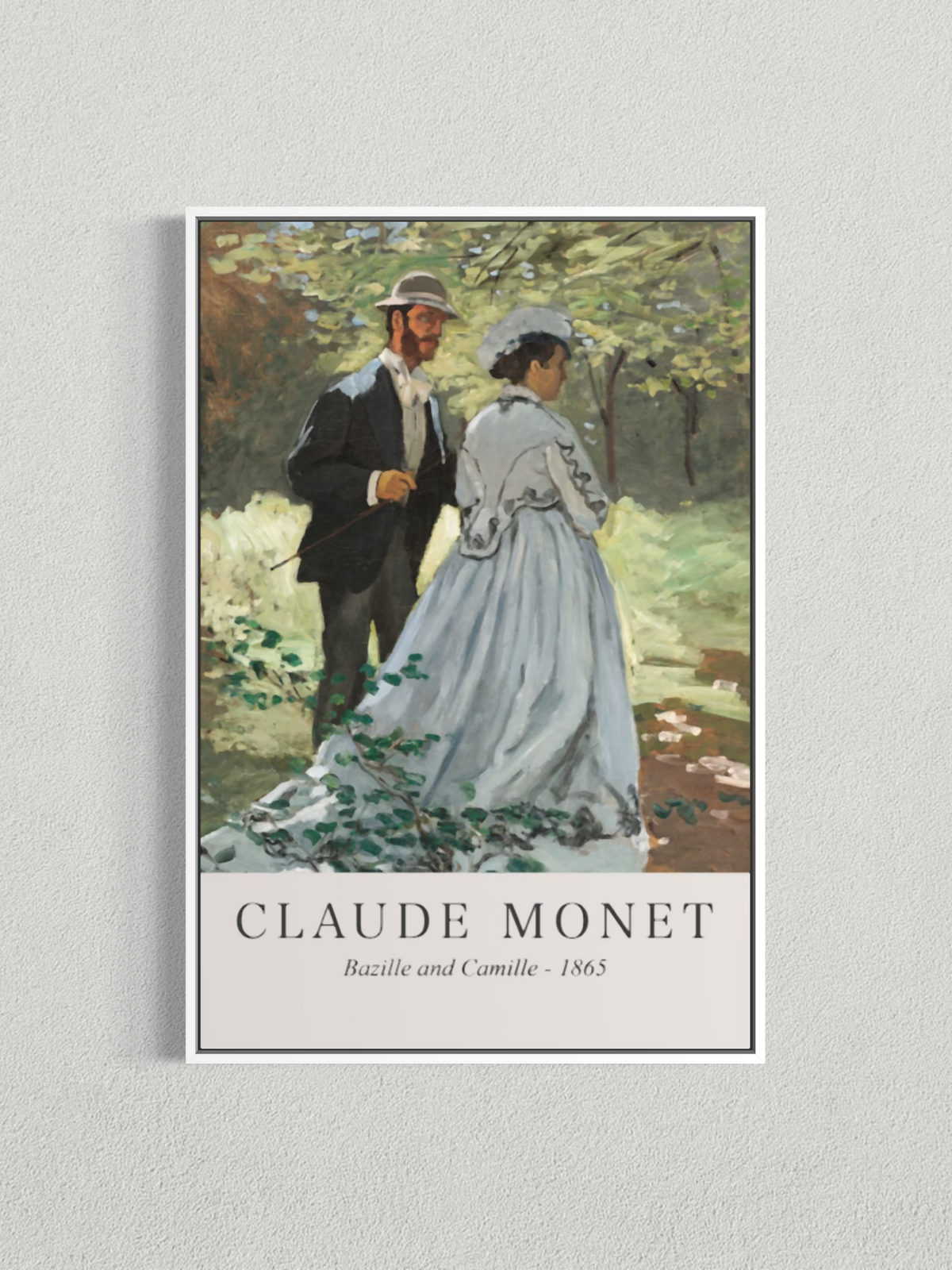 Bazille et Camille – Claude Monet (1865)