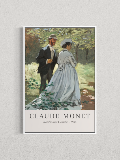 Bazille et Camille – Claude Monet (1865)