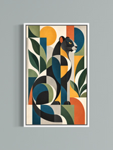 Panthère Géométrique — Art Déco Moderne
