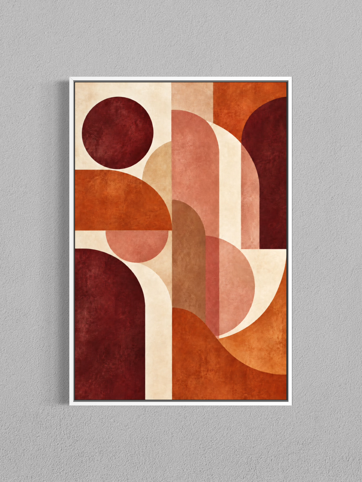Arches Terracotta – Art abstrait rétro
