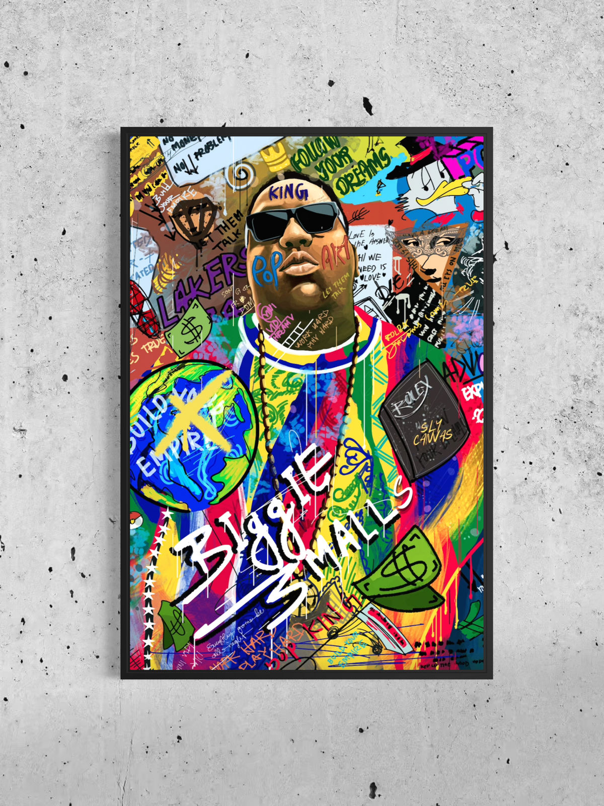 Légende du rap des années 90 – Toile Street Art & Graffiti