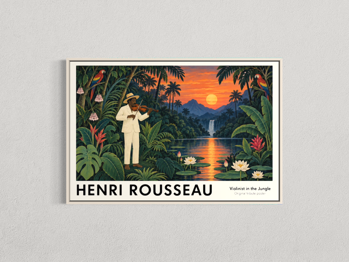 Le Violoniste dans la jungle – Hommage à Henri Rousseau