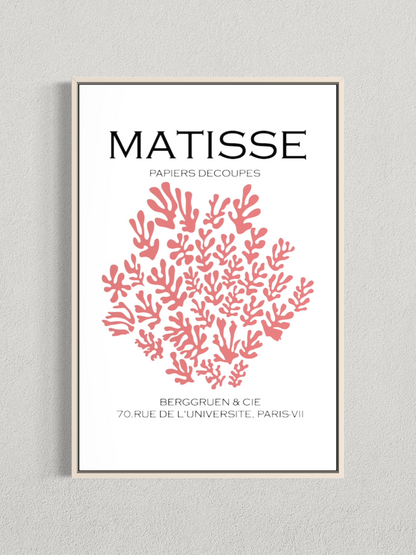 Matisse – Papiers Découpés Roses, Affiche Vintage