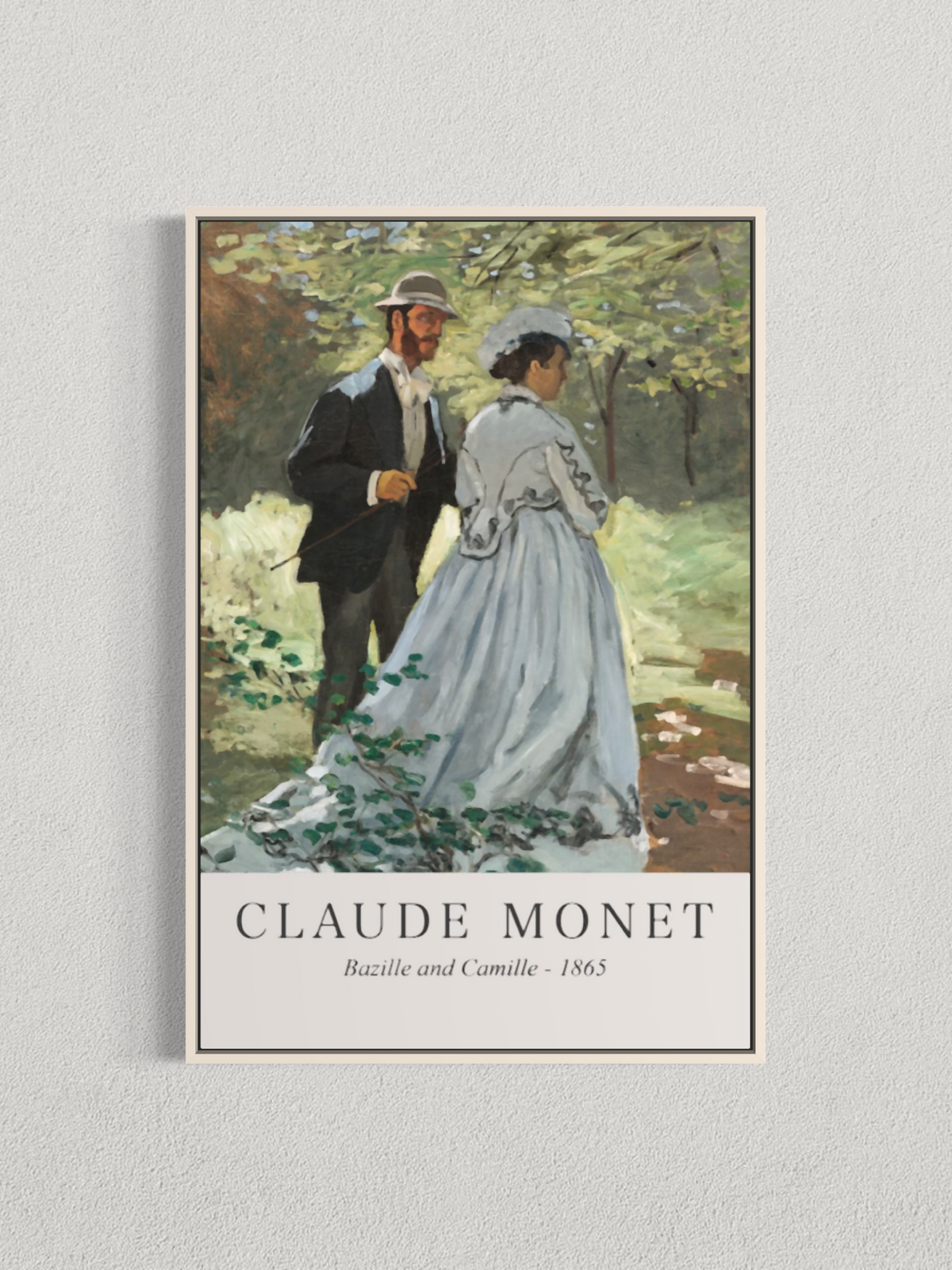 Bazille et Camille – Claude Monet (1865)