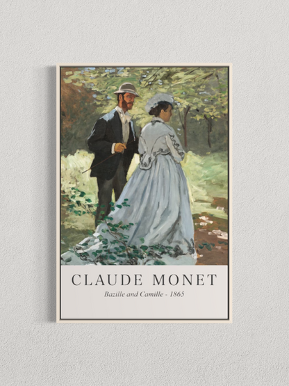 Bazille et Camille – Claude Monet (1865)
