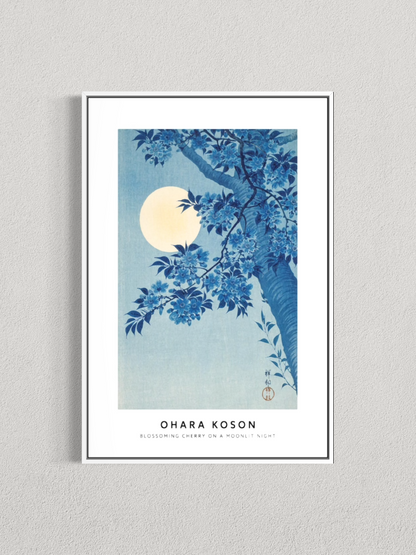 Cerisier en fleurs au clair de lune – Ohara Koson