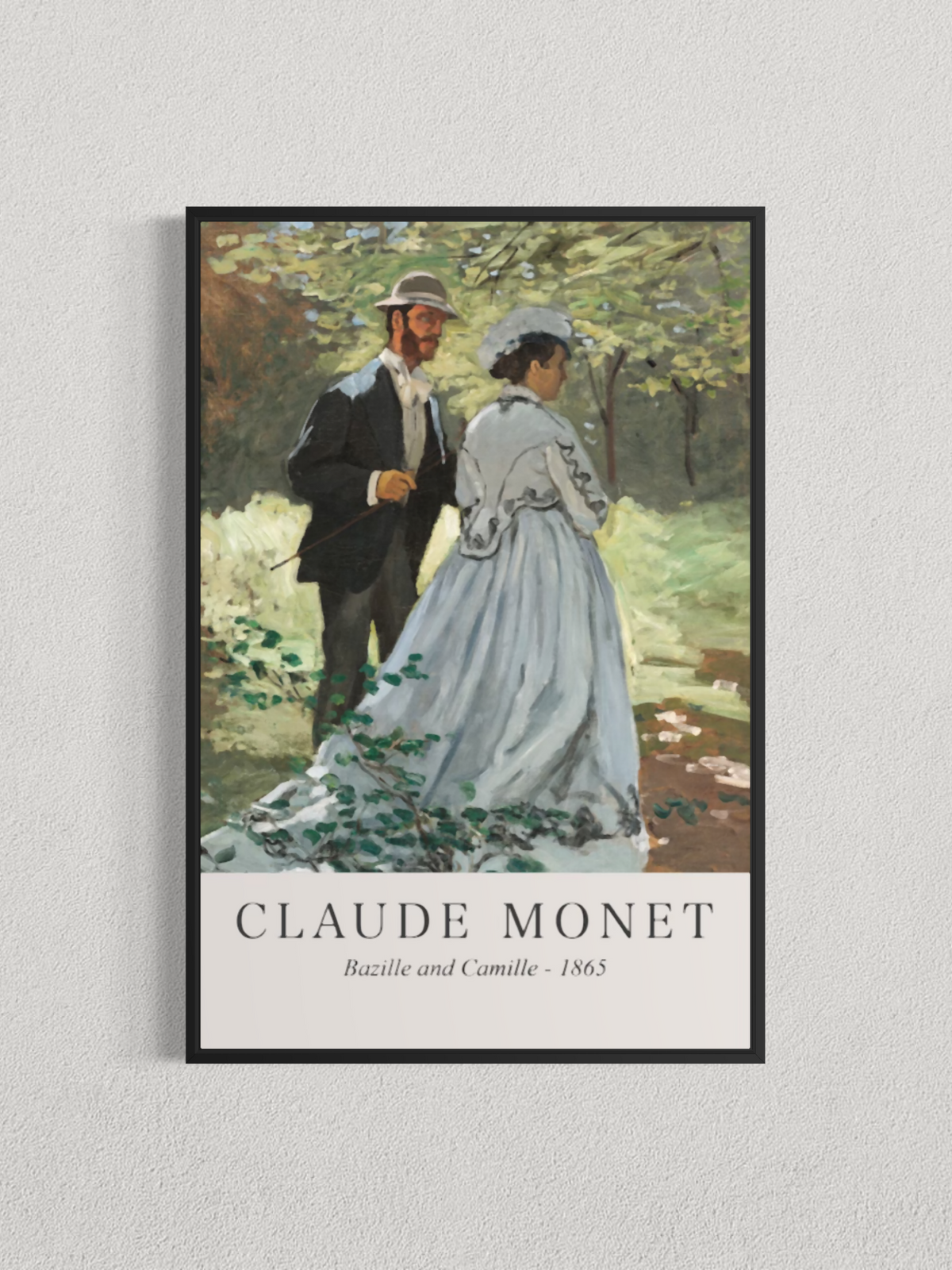 Bazille et Camille – Claude Monet (1865)