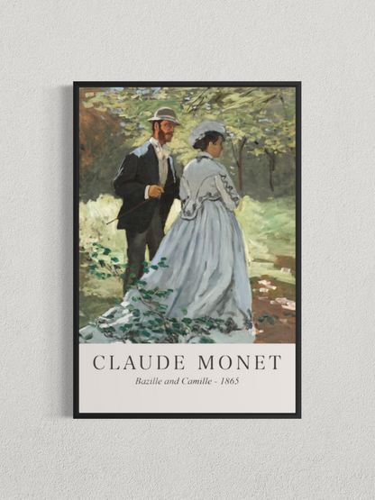 Bazille et Camille – Claude Monet (1865)