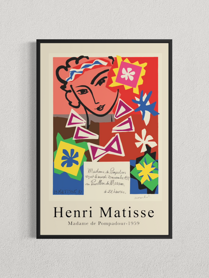 Henri Matisse – Madame de Pompadour, Affiche Vintage