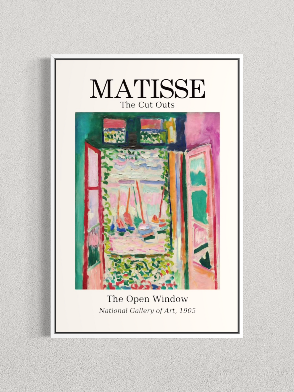 Matisse – La Fenêtre ouverte à Collioure, Affiche Vintage