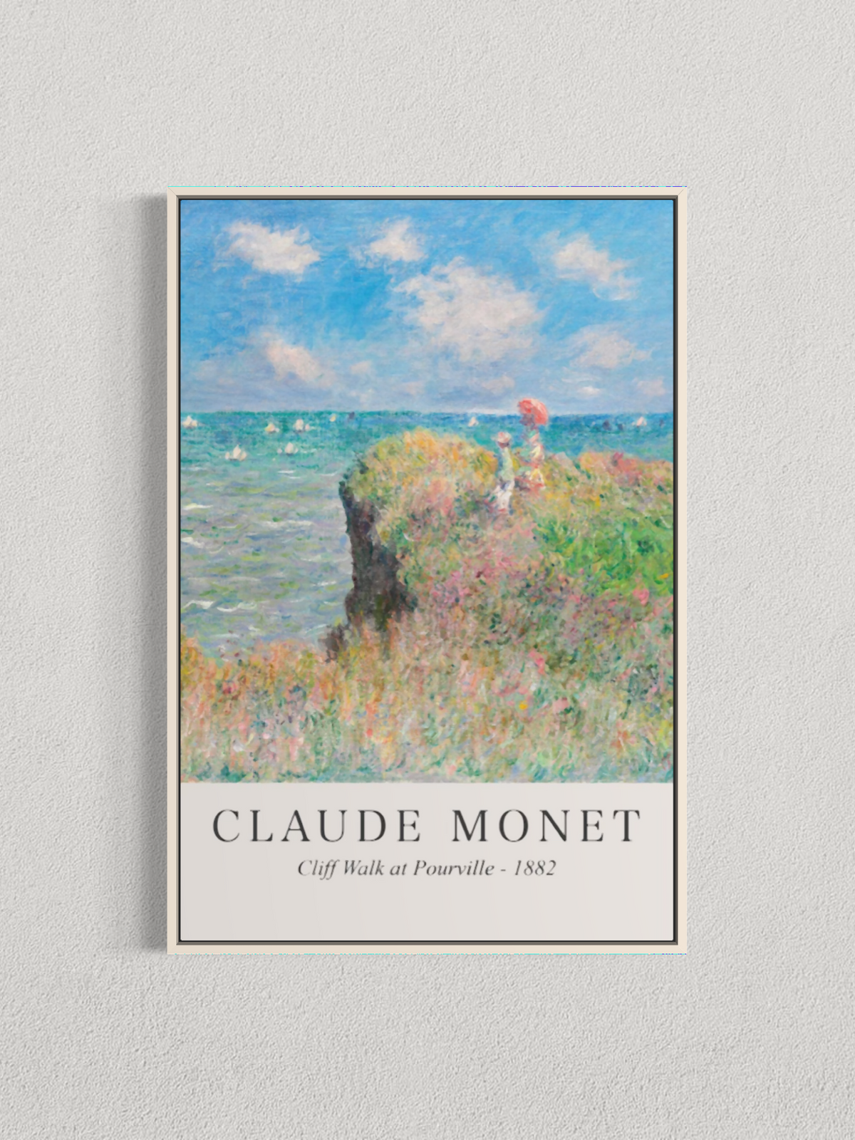 Promenade sur la falaise à Pourville – Claude Monet (1882)