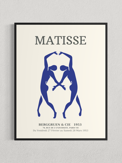Matisse – Silhouettes Bleues, Affiche Vintage