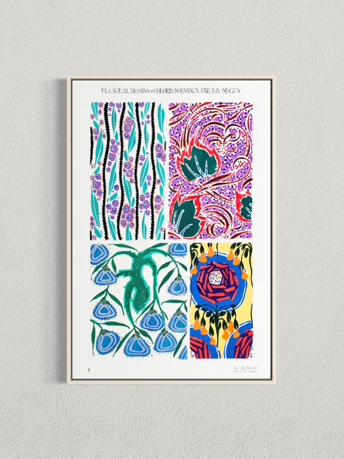 Motifs floraux décoratifs – E.A. Séguy