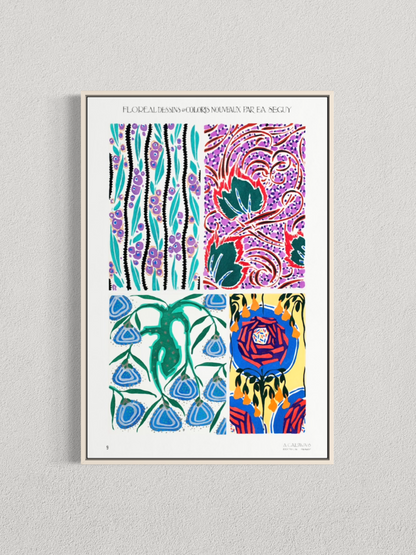Motifs floraux décoratifs – E.A. Séguy
