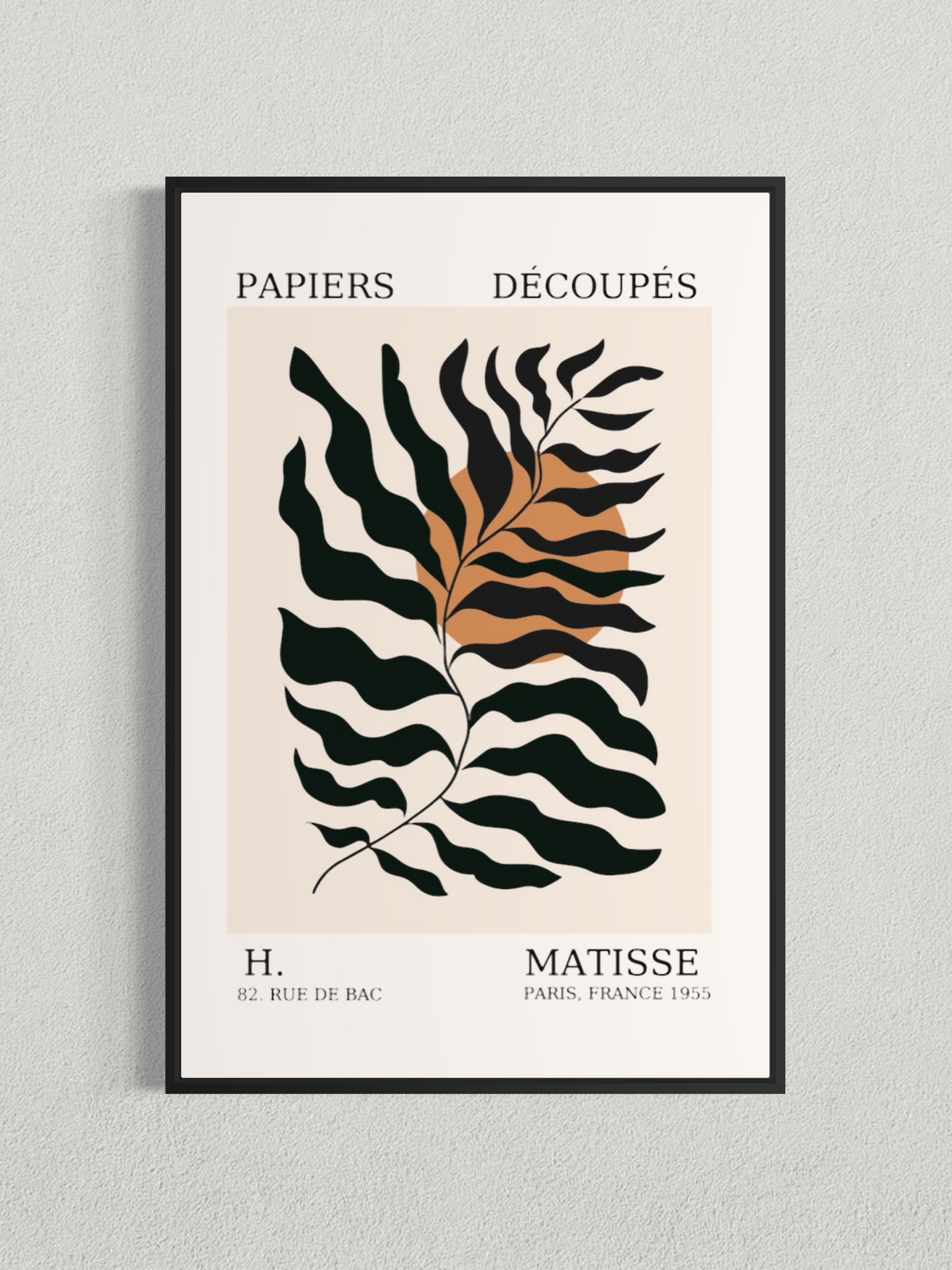 Matisse – Feuillage Abstrait, Affiche Vintage