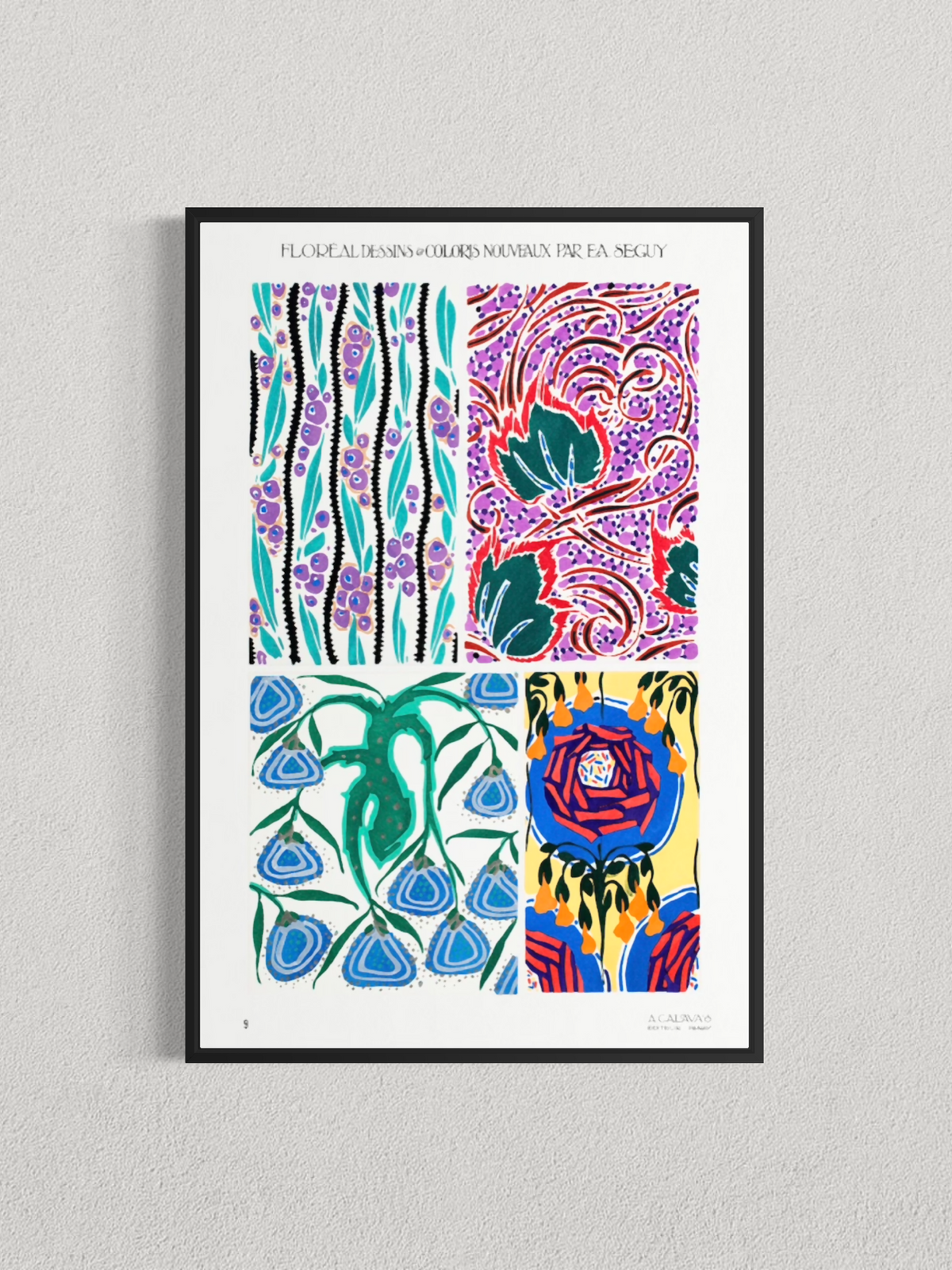 Motifs floraux décoratifs – E.A. Séguy