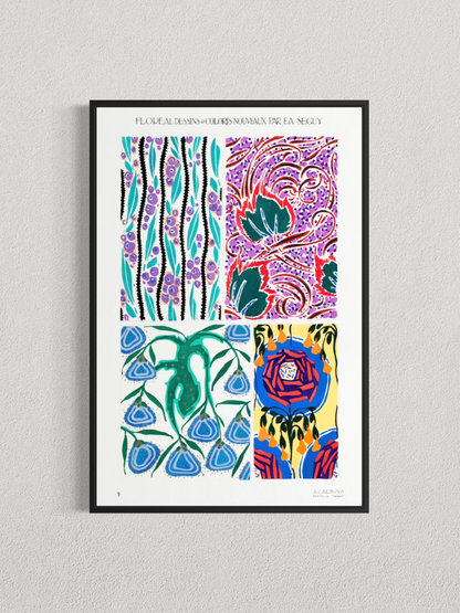 Motifs floraux décoratifs – E.A. Séguy