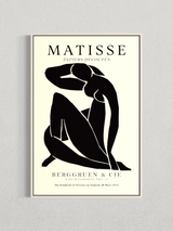 Matisse – Silhouette Noire, Affiche Vintage