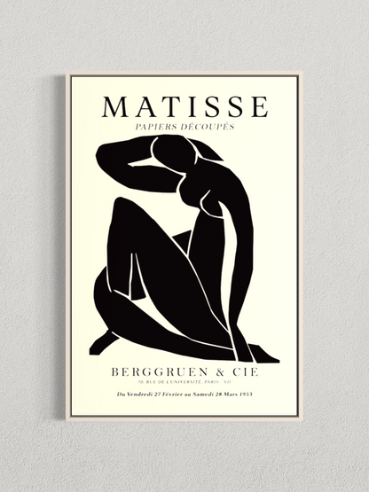 Matisse – Silhouette Noire, Affiche Vintage