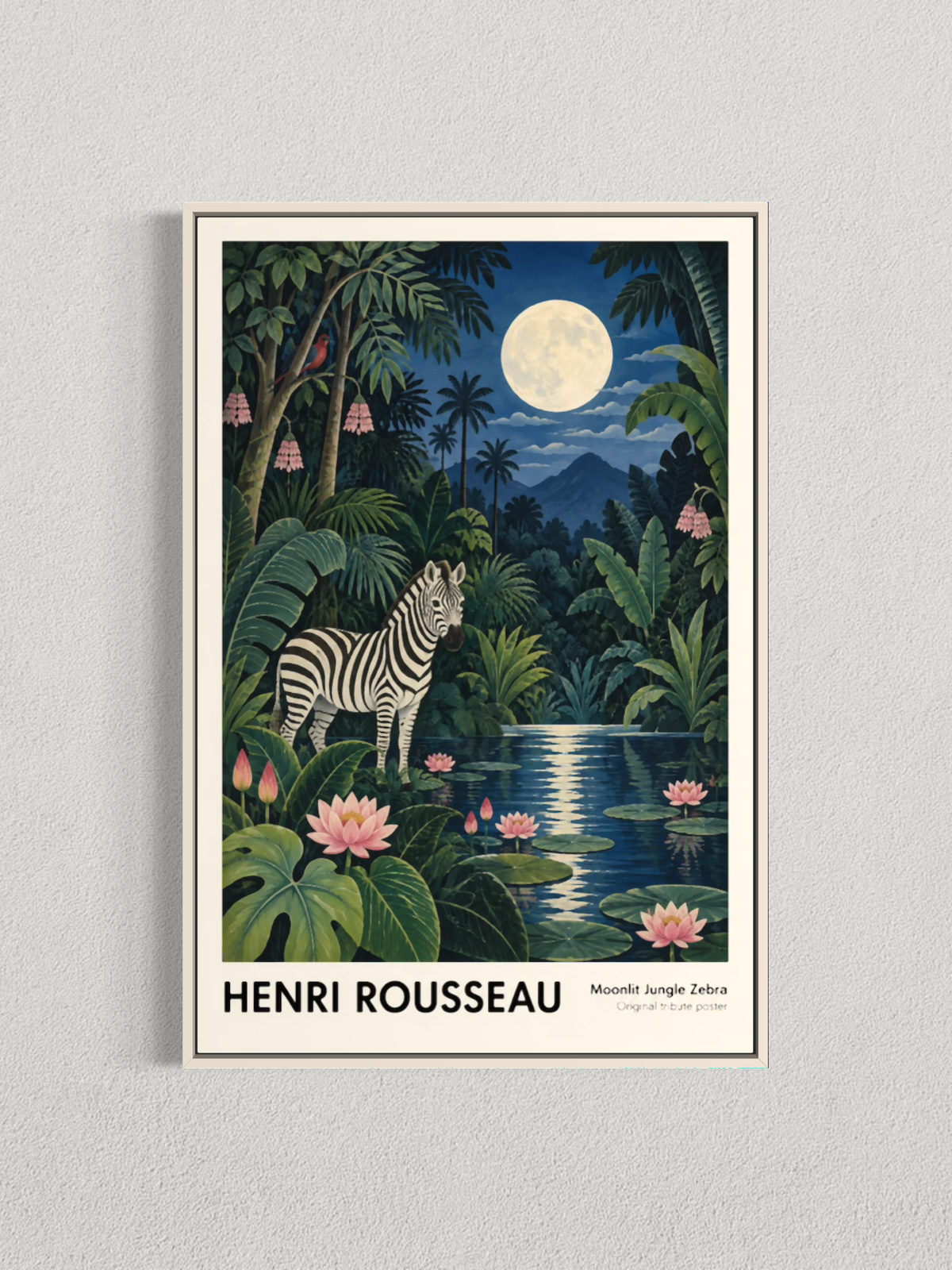 Zèbre au clair de lune – Hommage à Henri Rousseau