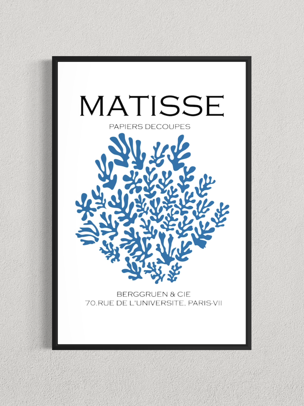 Matisse – Papiers Découpés Bleus, Affiche Vintage