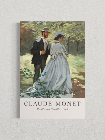 Bazille et Camille – Claude Monet (1865)
