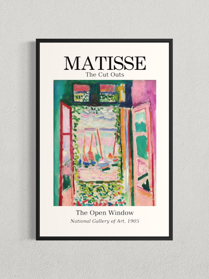 Matisse – La Fenêtre ouverte à Collioure, Affiche Vintage