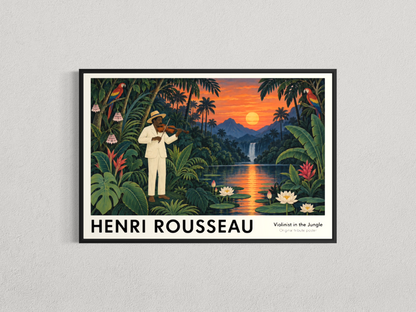 Le Violoniste dans la jungle – Hommage à Henri Rousseau