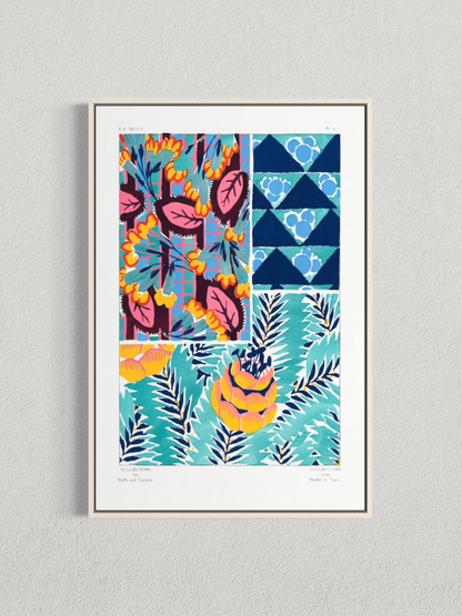 Motifs floraux et géométriques – E.A. Séguy