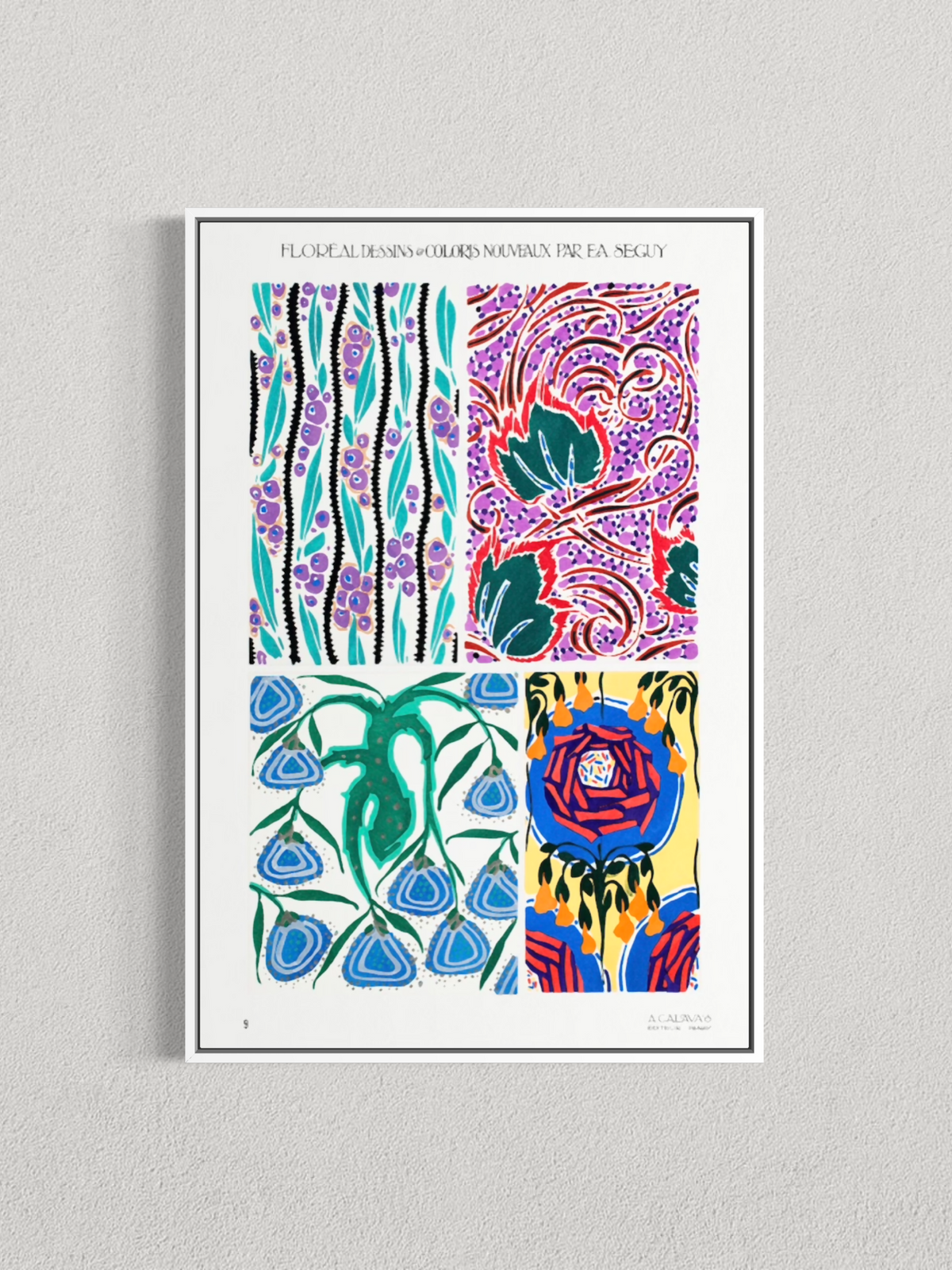 Motifs floraux décoratifs – E.A. Séguy