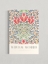 William Morris – Fleurs Rouges, Motif Botanique Vintage