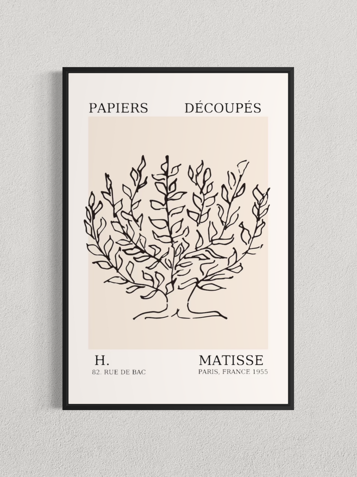 Matisse – Arbre Botanique, Affiche Minimaliste
