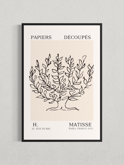 Matisse – Arbre Botanique, Affiche Minimaliste