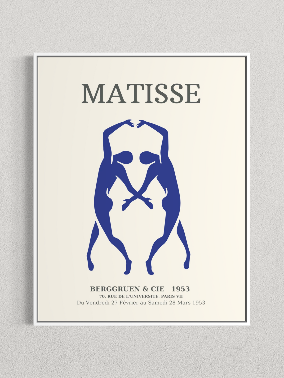Matisse – Silhouettes Bleues, Affiche Vintage