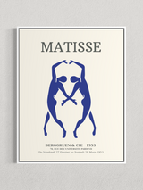 Matisse – Silhouettes Bleues, Affiche Vintage