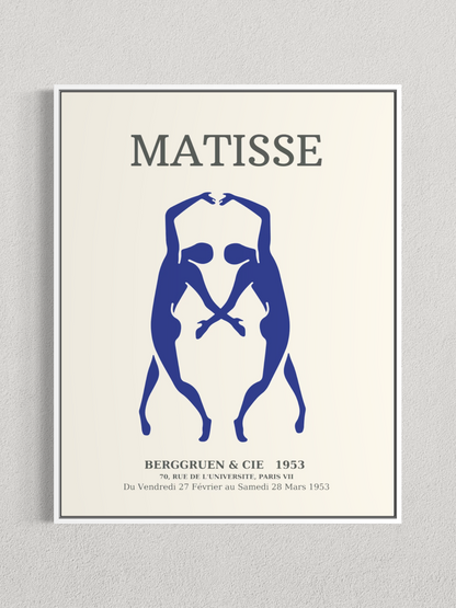 Matisse – Silhouettes Bleues, Affiche Vintage