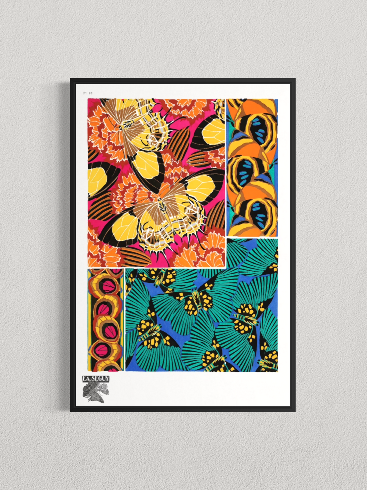 Papillons et motifs décoratifs – E.A. Séguy